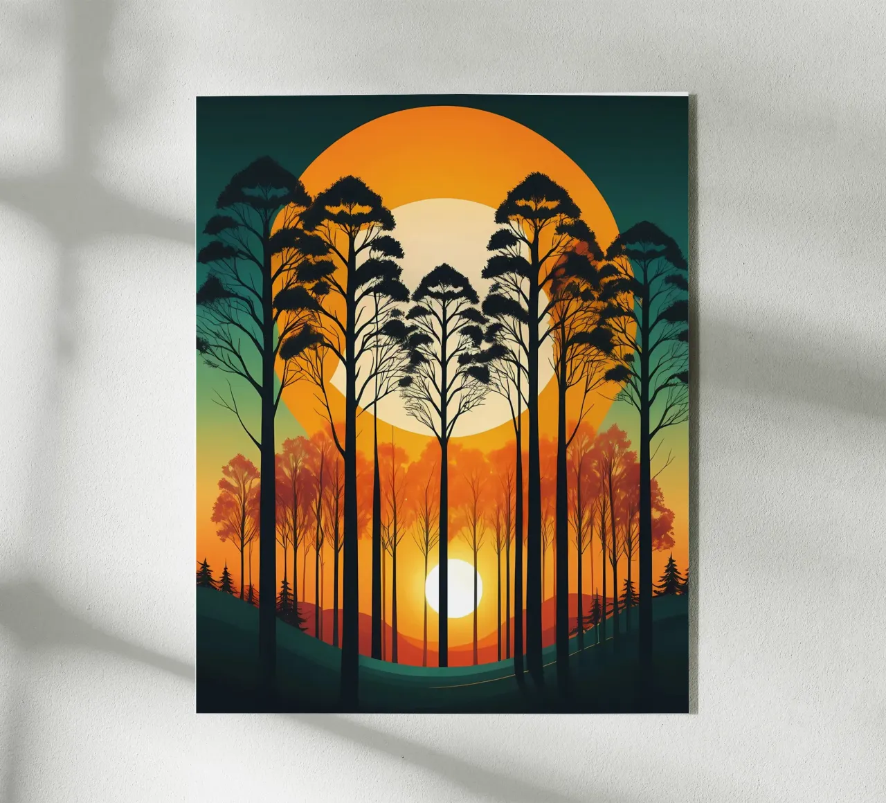 Serenade bij zonsondergang acryl van Artistic-shop