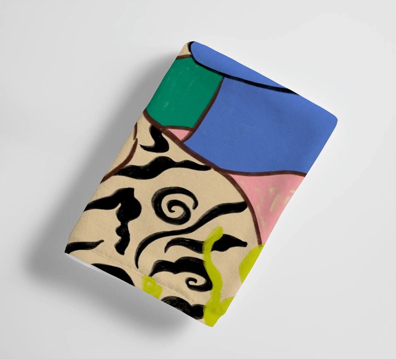 COUPLE UNDER THE MOON towel by Sandra Poliakov