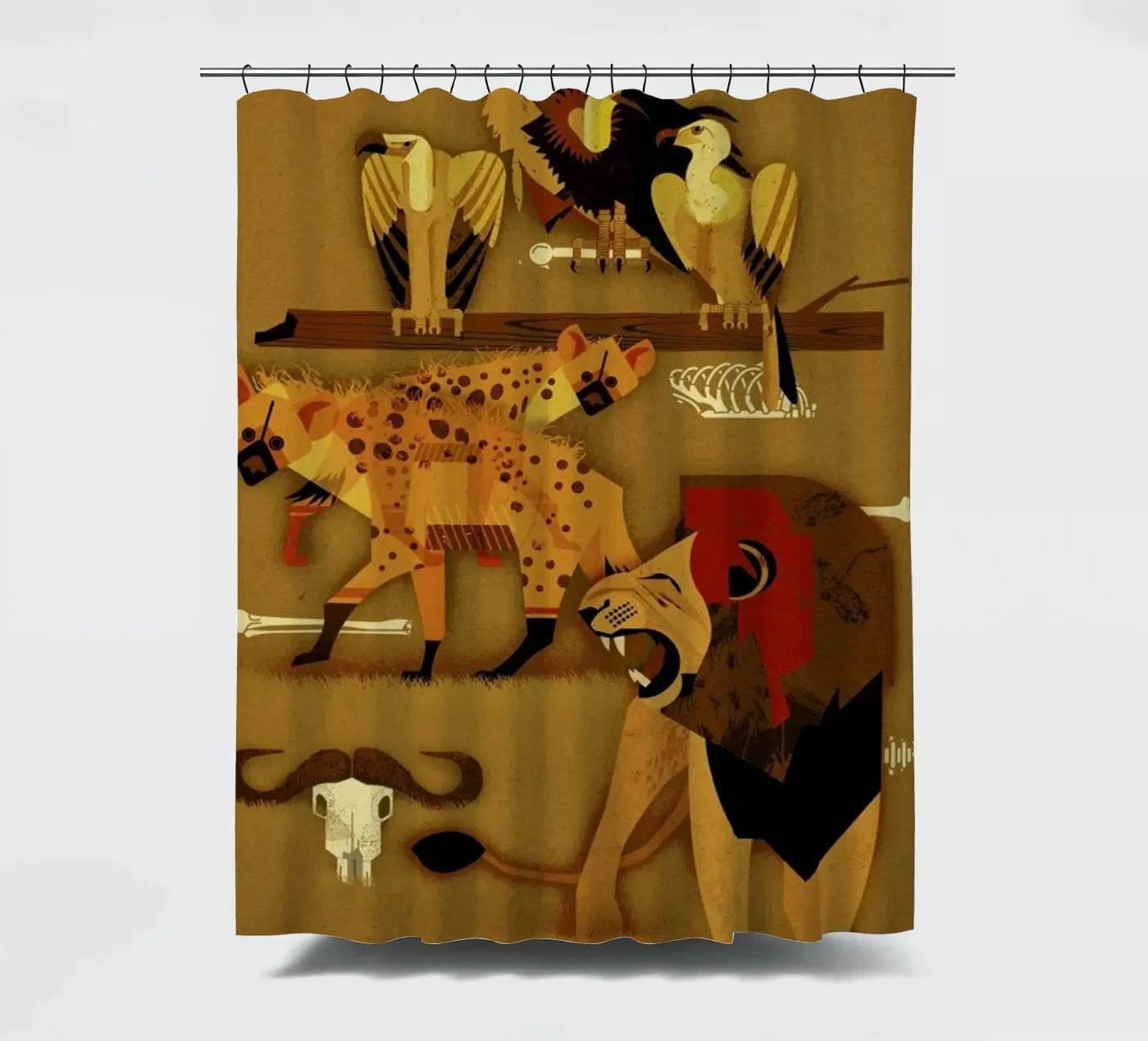 Predators Duschvorhang von Dieter Braun
