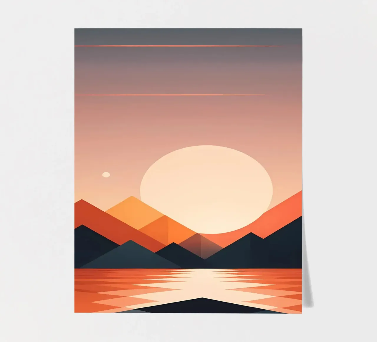Tranquil Sunset sticker sheet by Artistic-shop