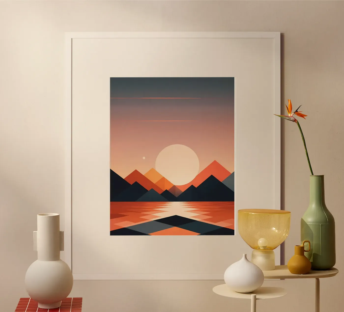 Tranquil Sunset poster by Artistic-shop