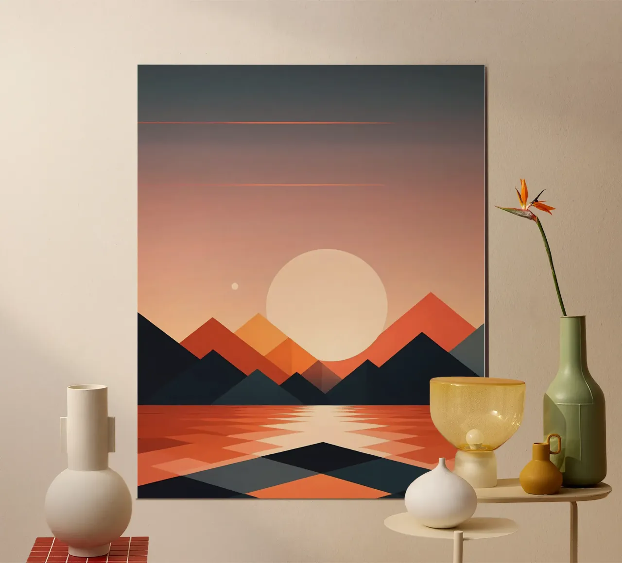 Tranquil Sunset poster by Artistic-shop