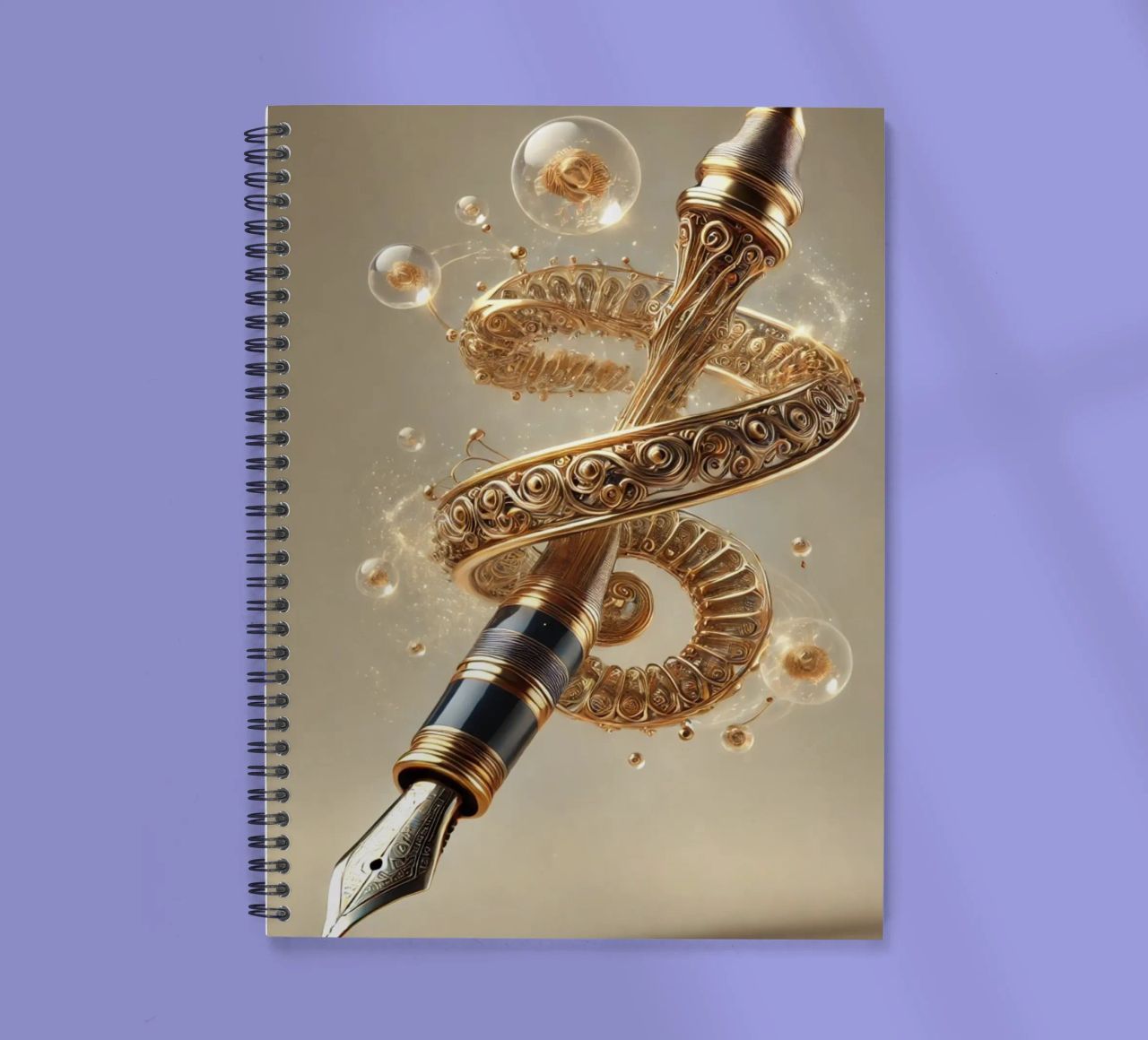 Fantastic fountain pen spiral notebook by SwenIA design