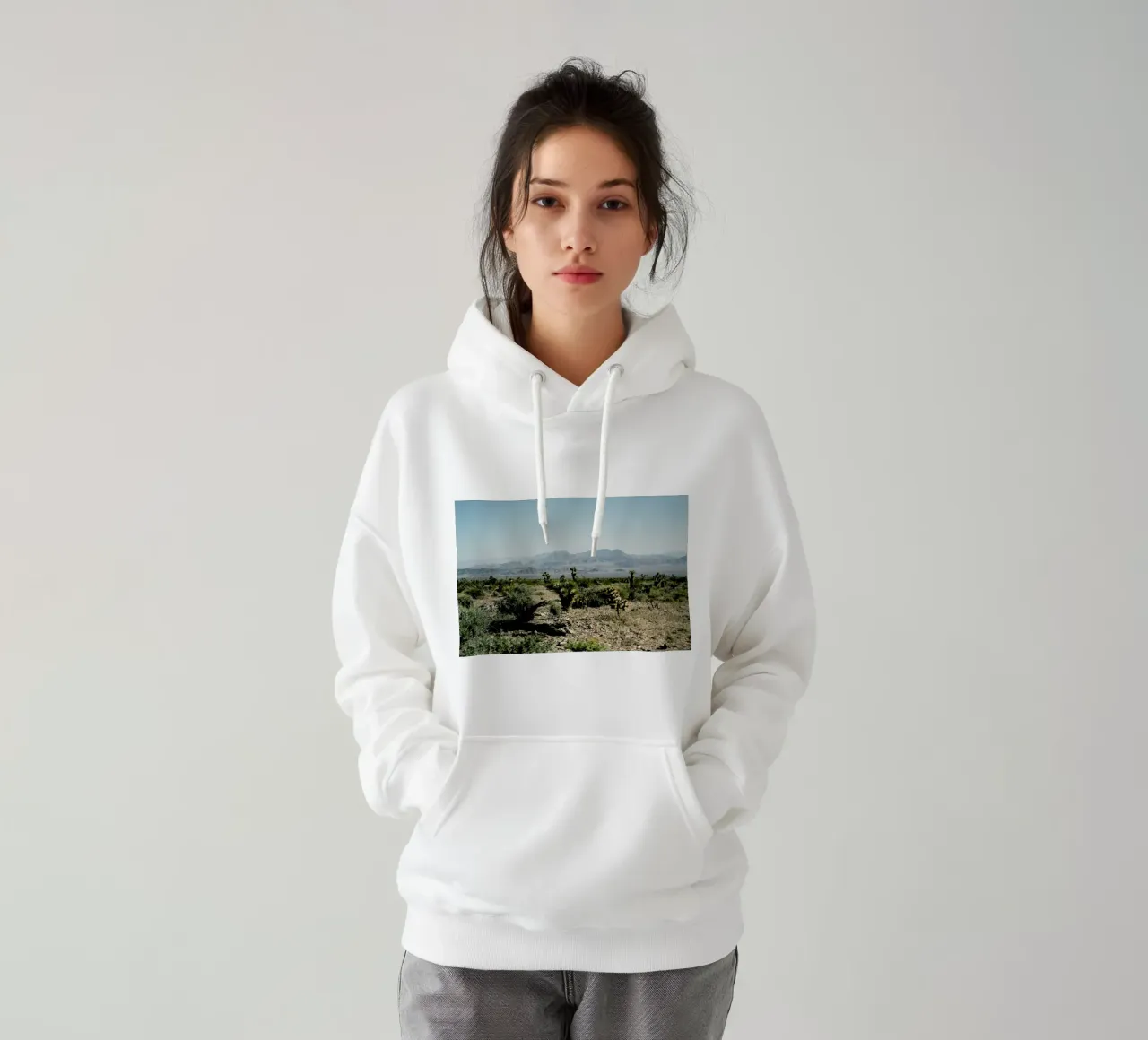 Nevada Desert Scene felpa con cappuccio da Kevin Russ