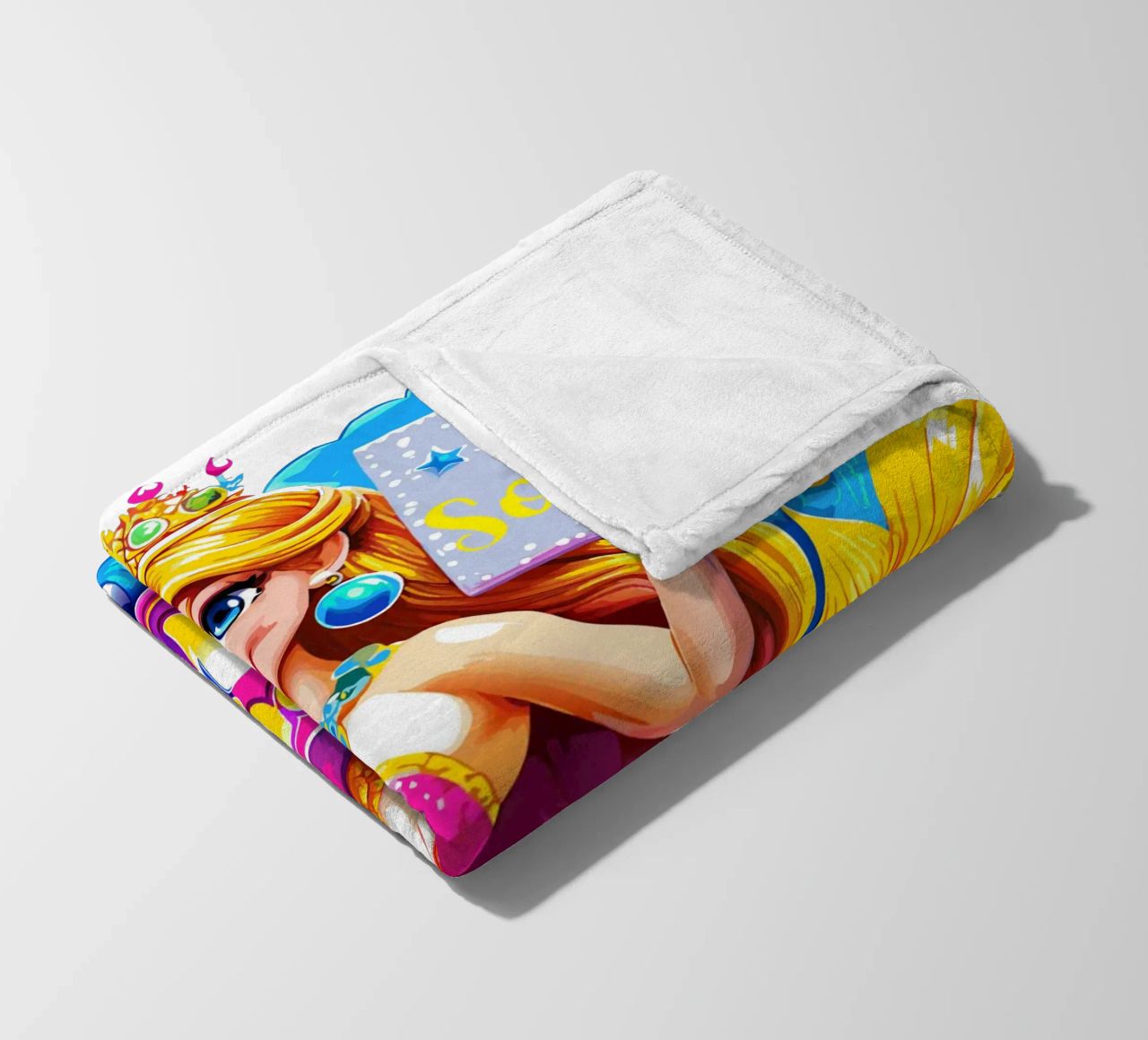 Delizia di compleanno della sirena magica - Nome ed età personalizzati coperta in pile da Artnesia