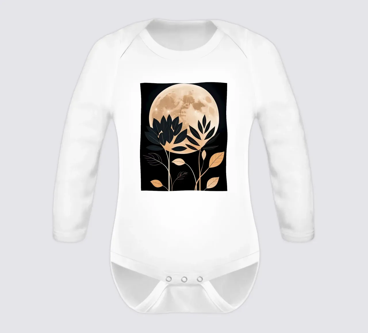 Celestial Bloom long-sleeve baby romper by Artistic-shop