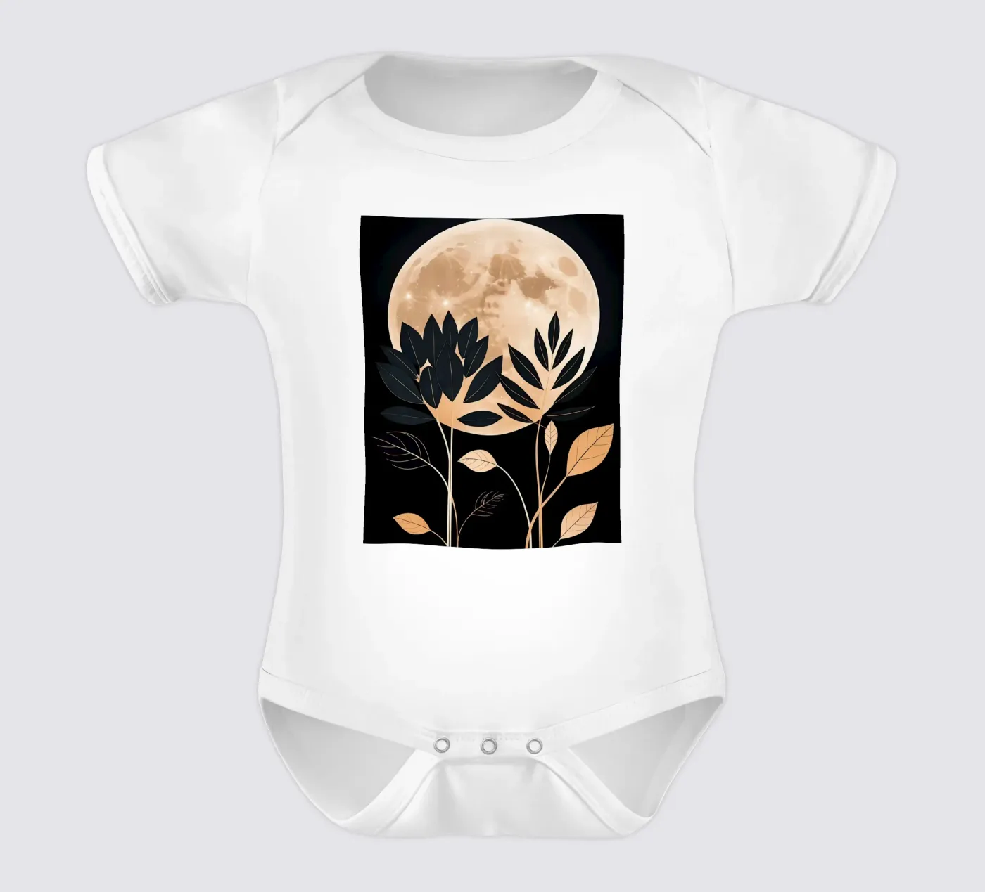 Celestial Bloom short-sleeve baby romper by Artistic-shop