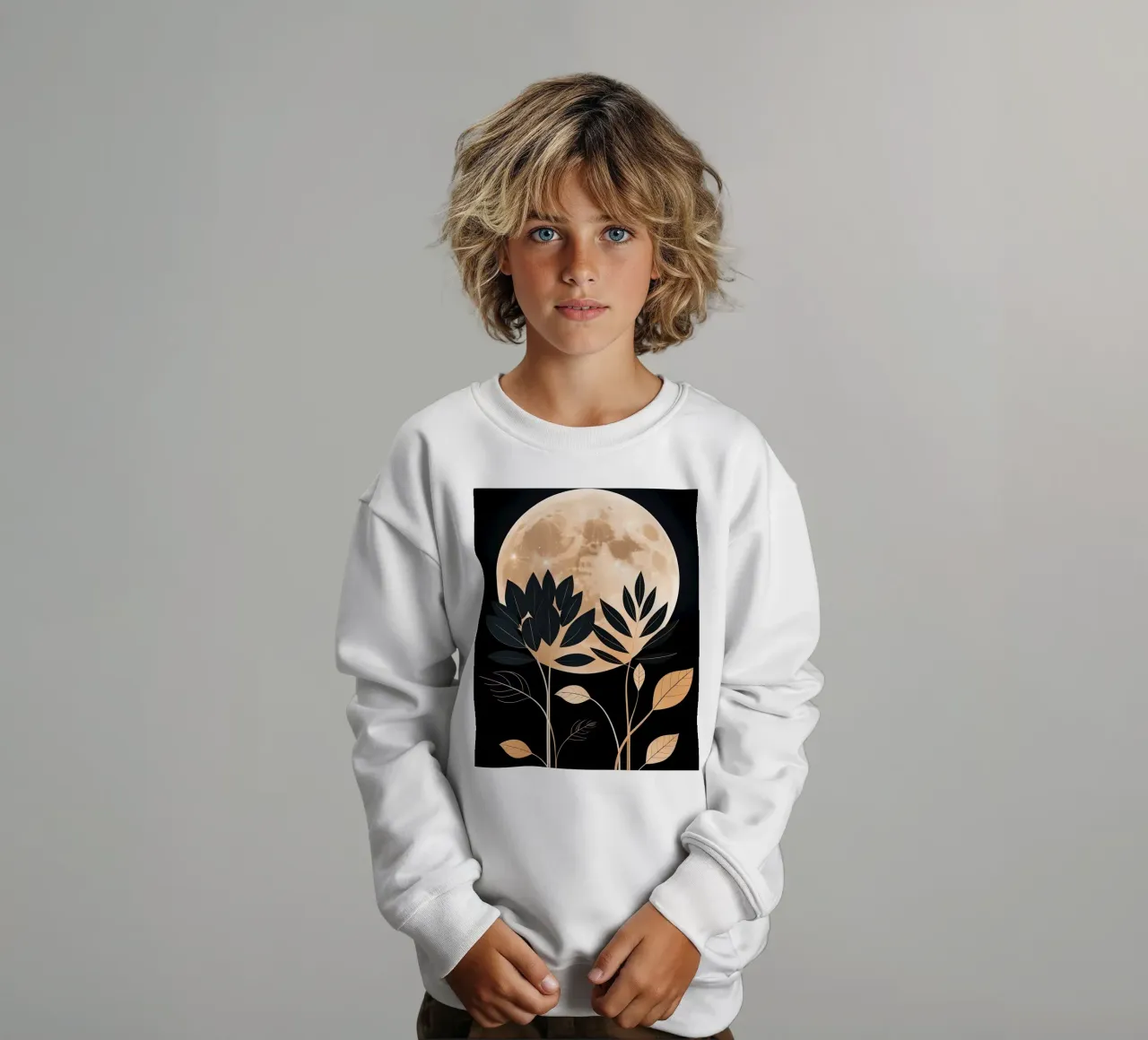Celestial Bloom kids sweatshirt by Artistic-shop