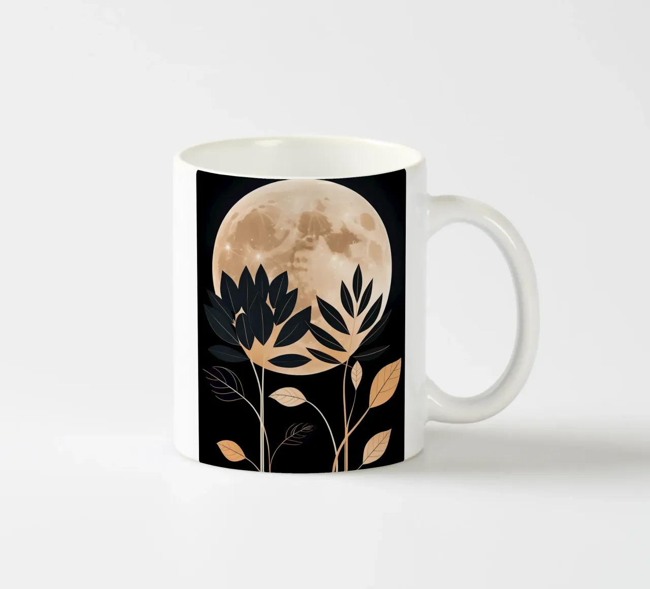 Celestial Bloom ceramic mug by Artistic-shop