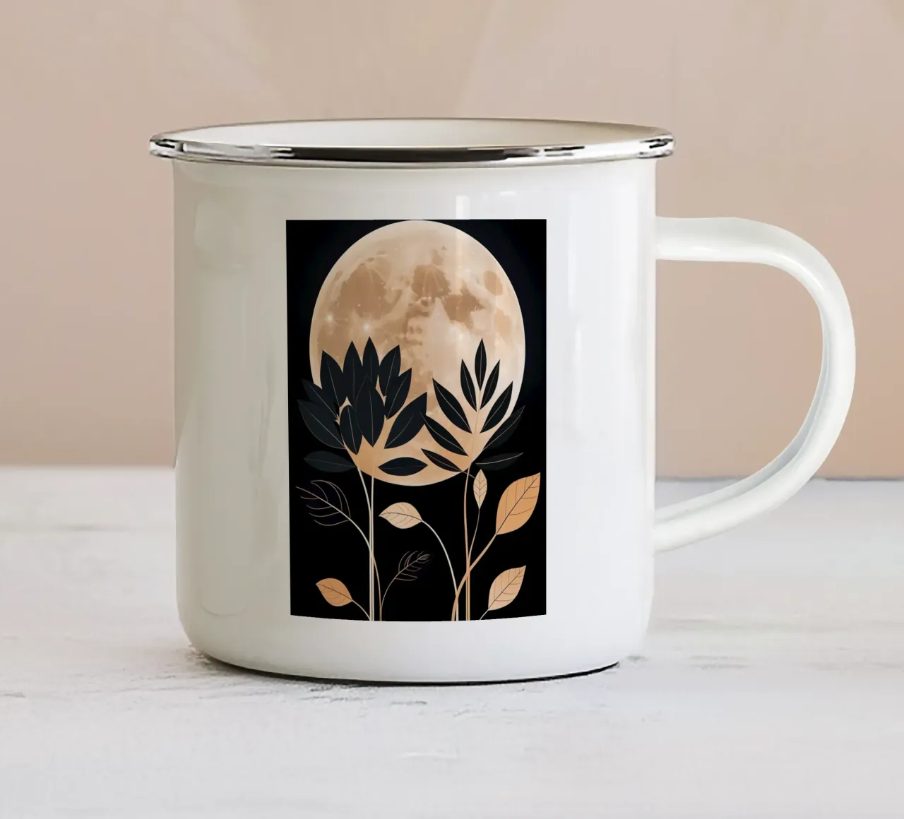Fiore celeste tazza in smalto da Artistic-shop