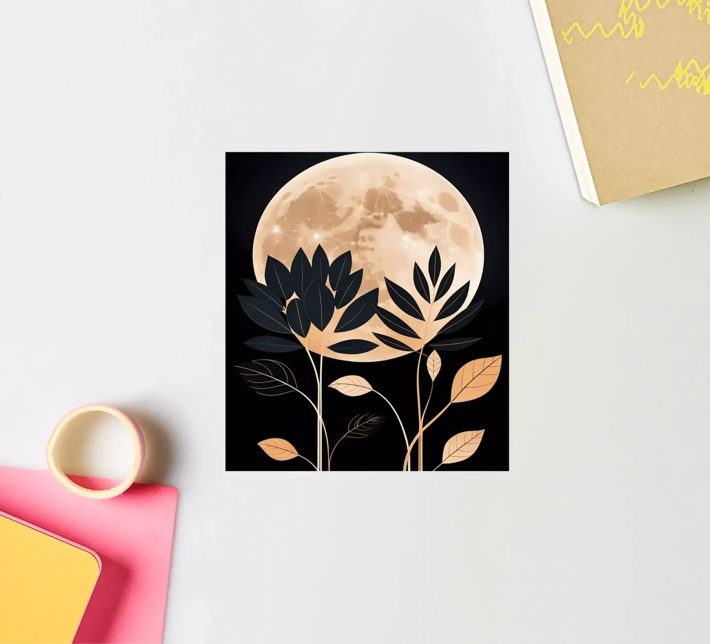 Fiore celeste adesivo da Artistic-shop