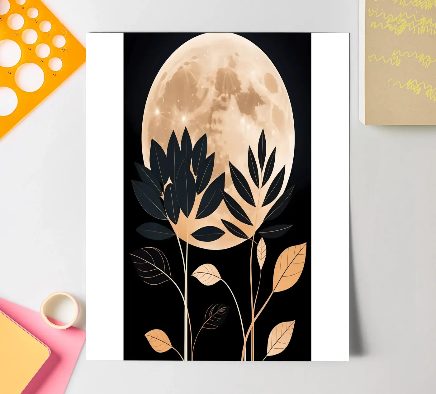 Celestial Bloom planche autocollant de Artistic-shop