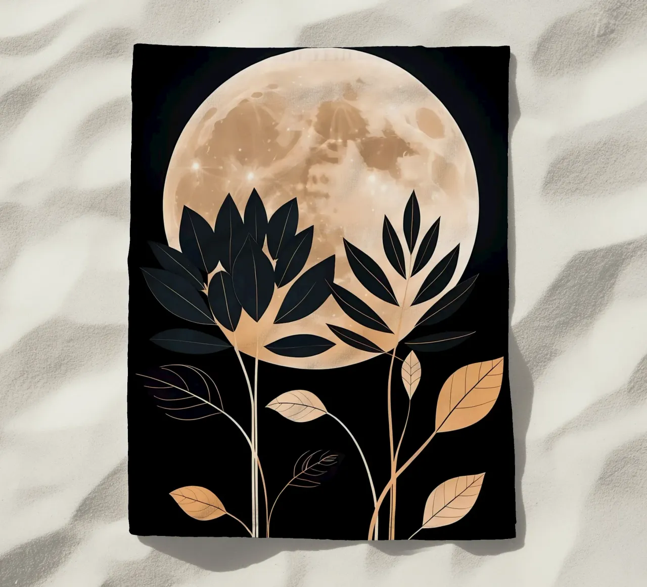 Fiore celeste telo mare da Artistic-shop