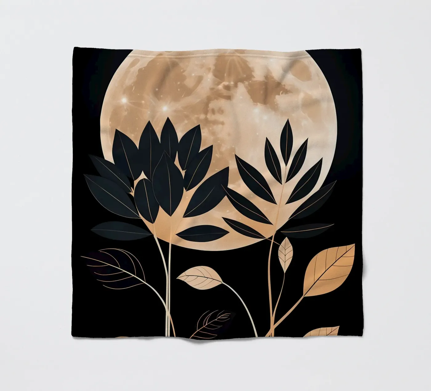Celestial Bloom fleece blanket by Artistic-shop