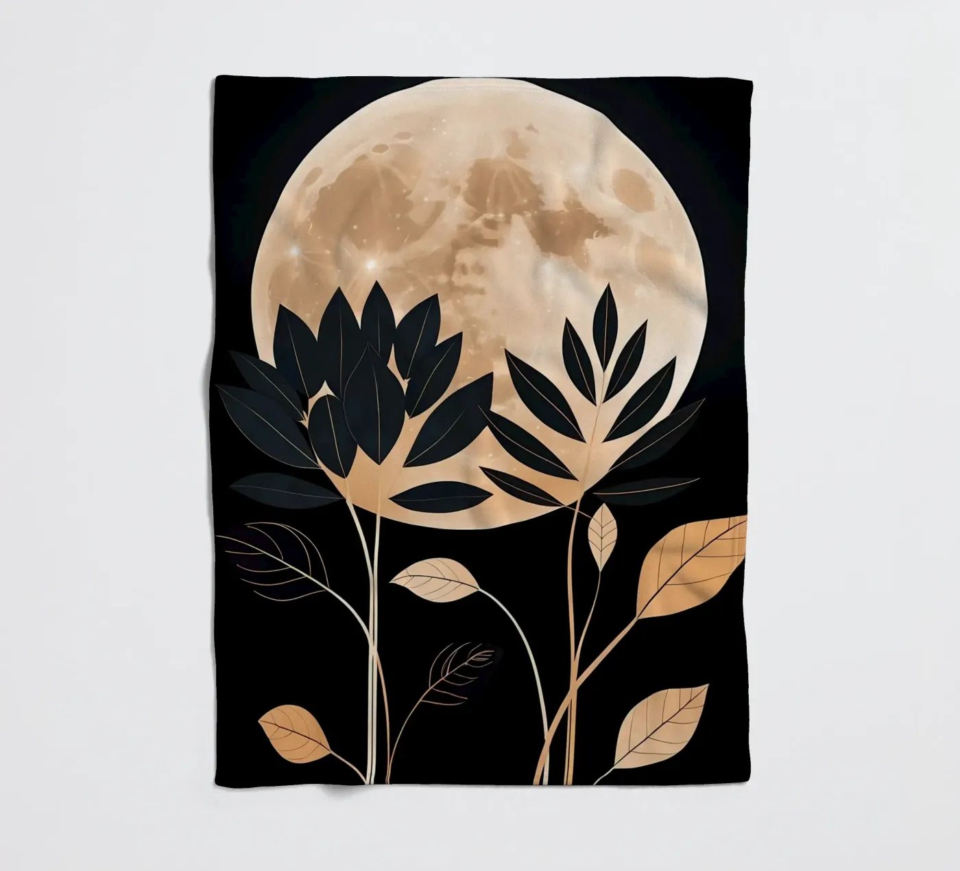 Celestial Bloom fleece blanket by Artistic-shop