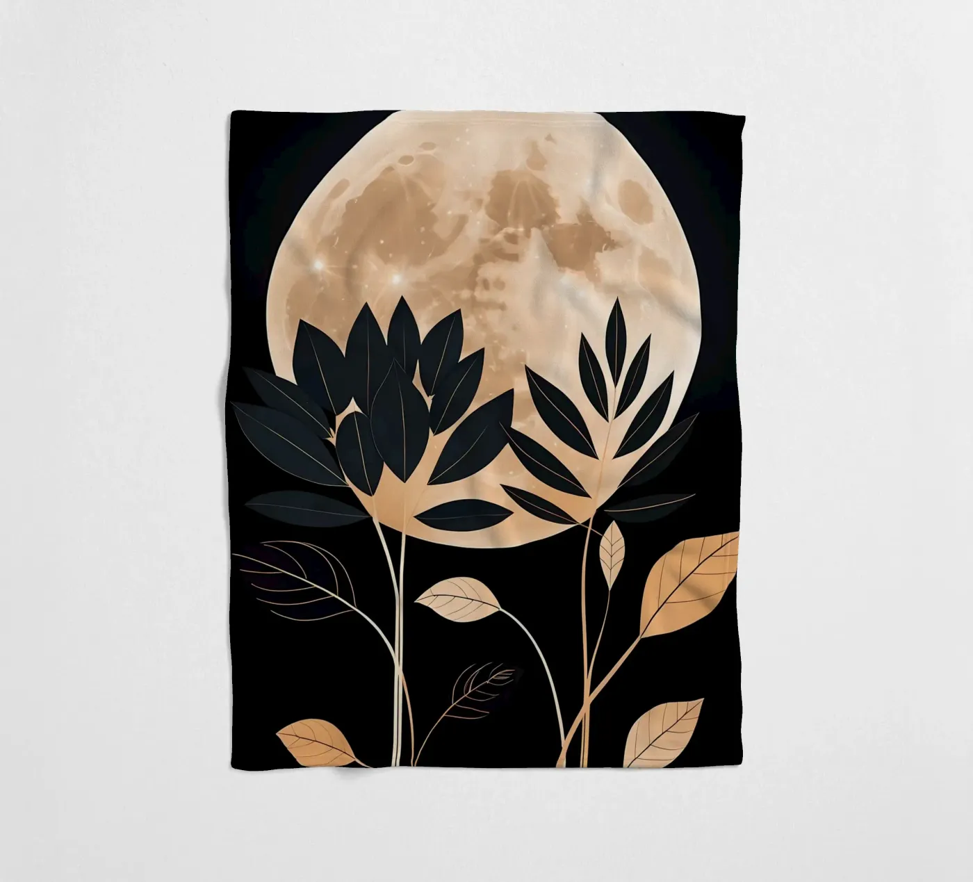 Celestial Bloom fleece blanket by Artistic-shop