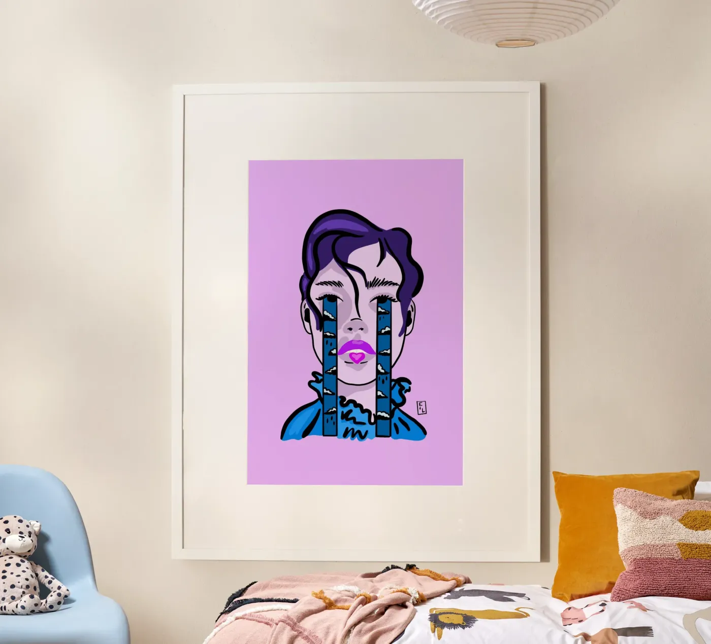 Feeling the rain poster by Écailles de loup