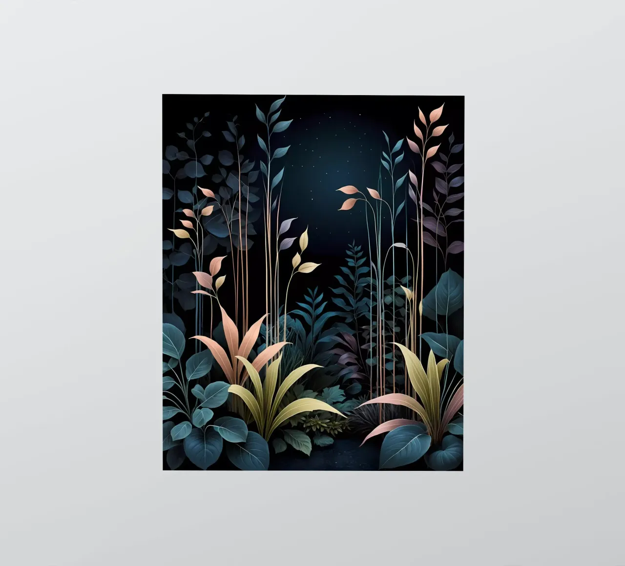 Serene Night Bloom sticker by Artistic-shop