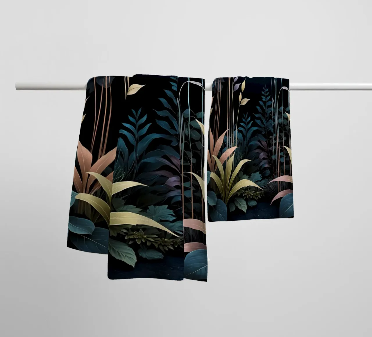 Sereno fiore notturno asciugamano da bagno da Artistic-shop