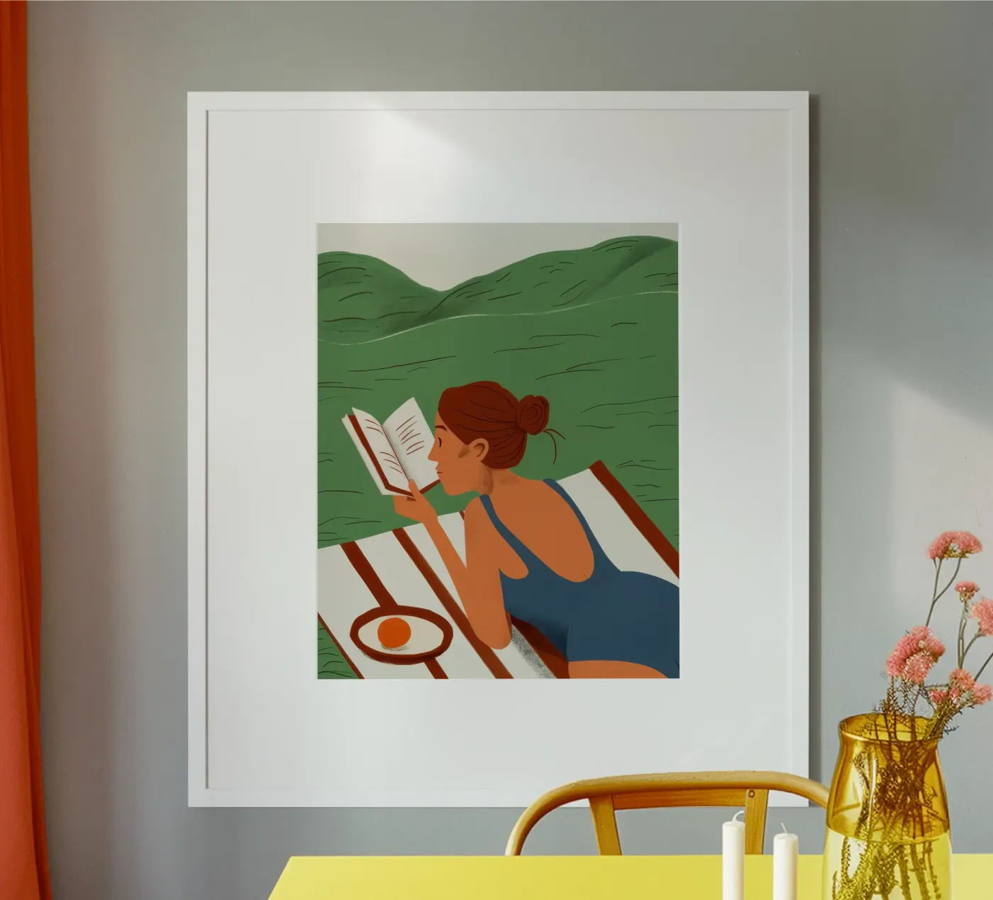 Riverside Reading poster by Bring Hues