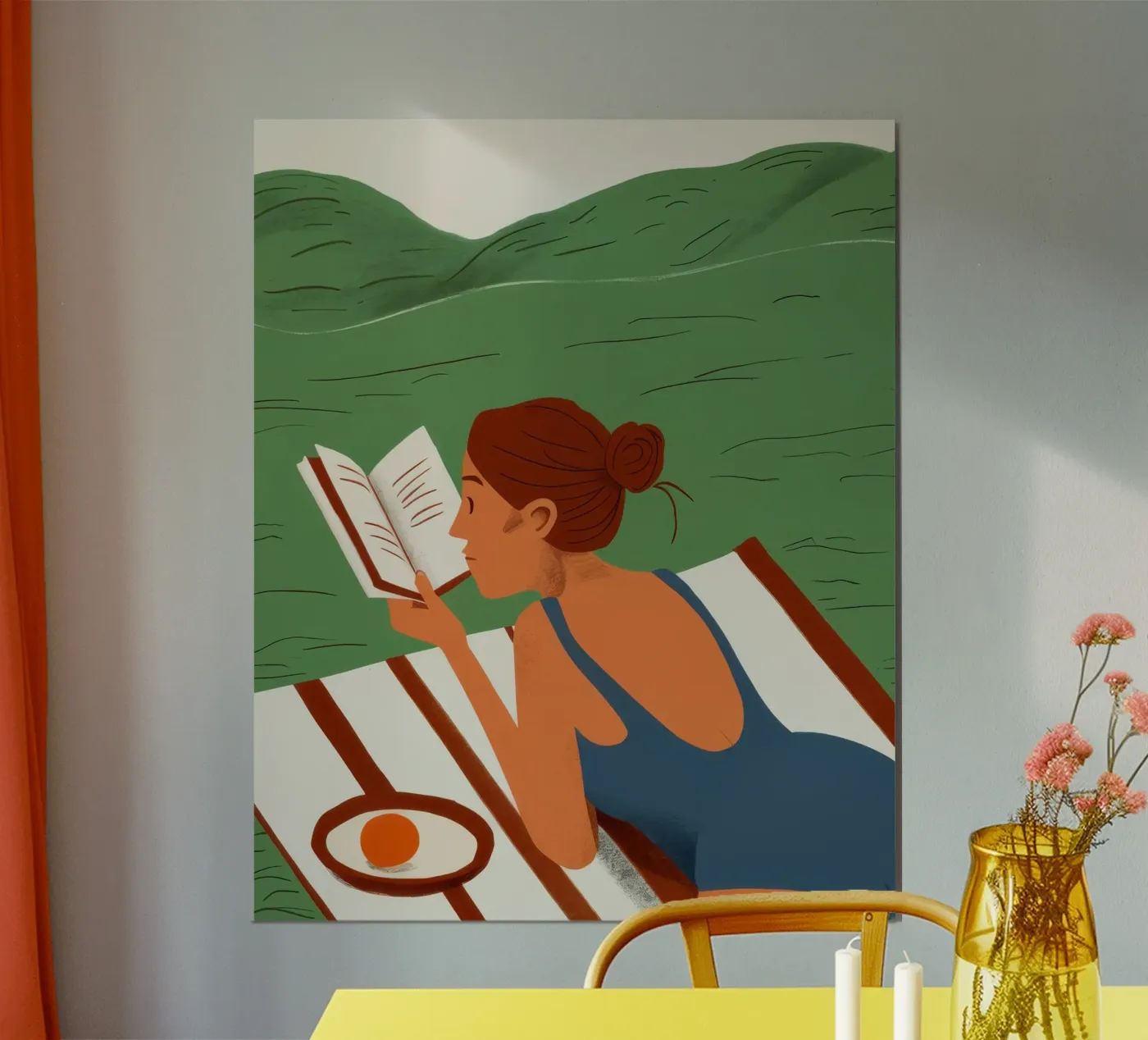 Riverside Reading poster by Bring Hues