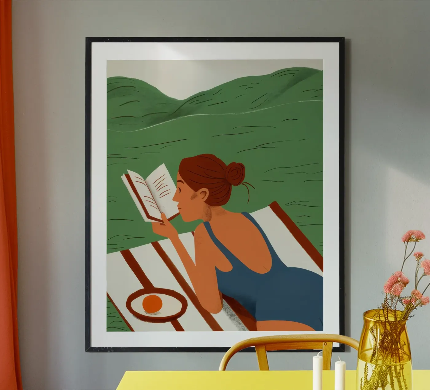 Riverside Reading poster by Bring Hues