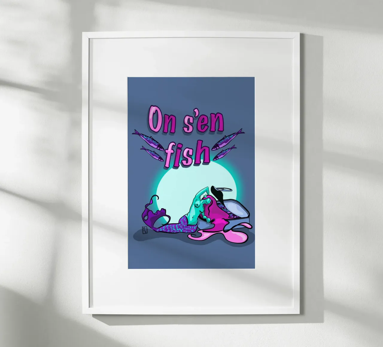 Man "fischt" sich Poster von Écailles de loup