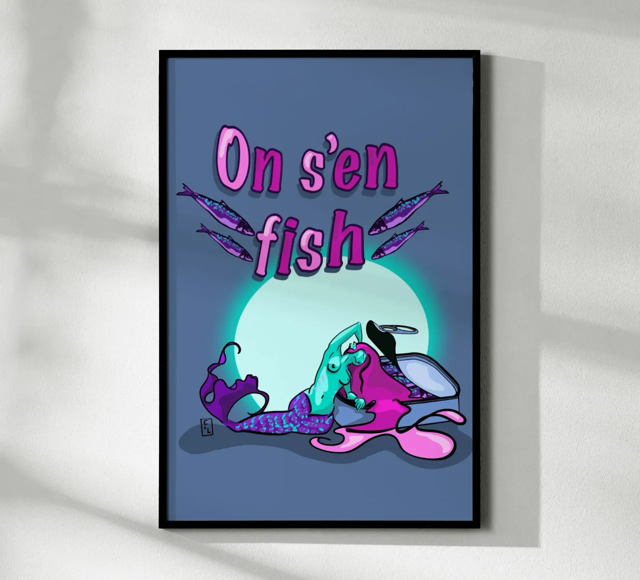Man "fischt" sich Poster von Écailles de loup