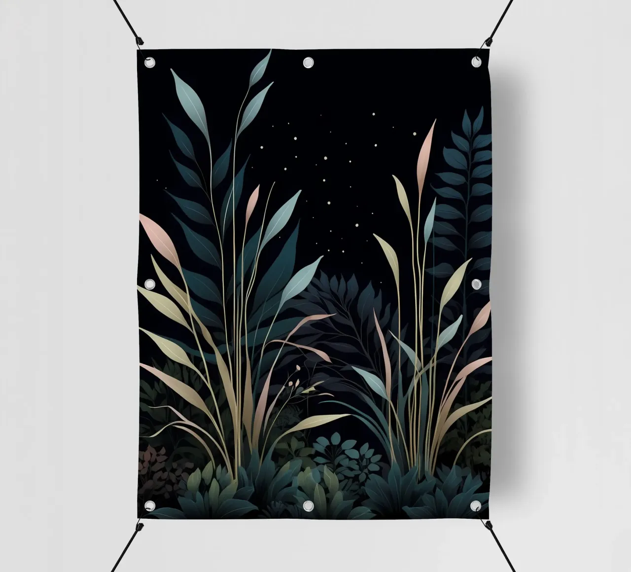 Incantevole giardino notturno telo in pvc da Artistic-shop