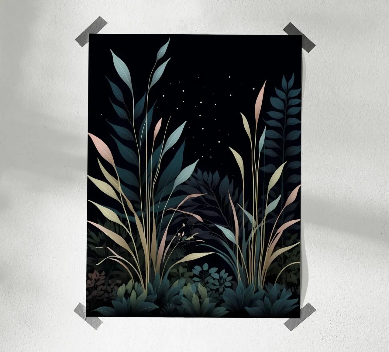 Incantevole giardino notturno carta hahnemühle da Artistic-shop