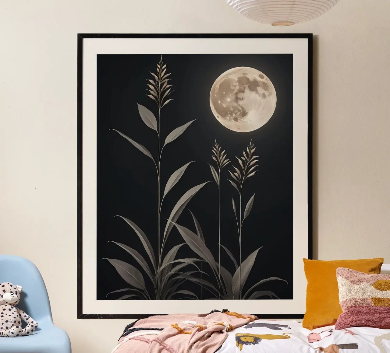 Serenata al chiaro di luna poster con telaio in plastica da Artistic-shop