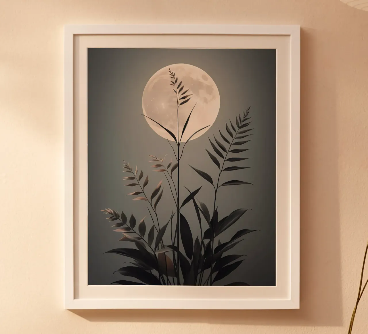 Serenata al chiaro di luna poster con telaio in plastica da Artistic-shop