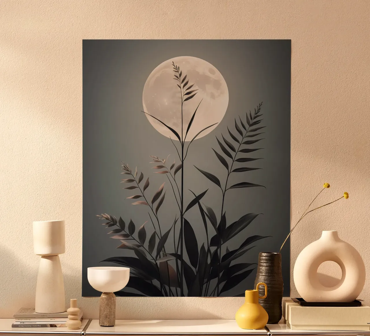 Serenata al chiaro di luna poster con telaio in plastica da Artistic-shop