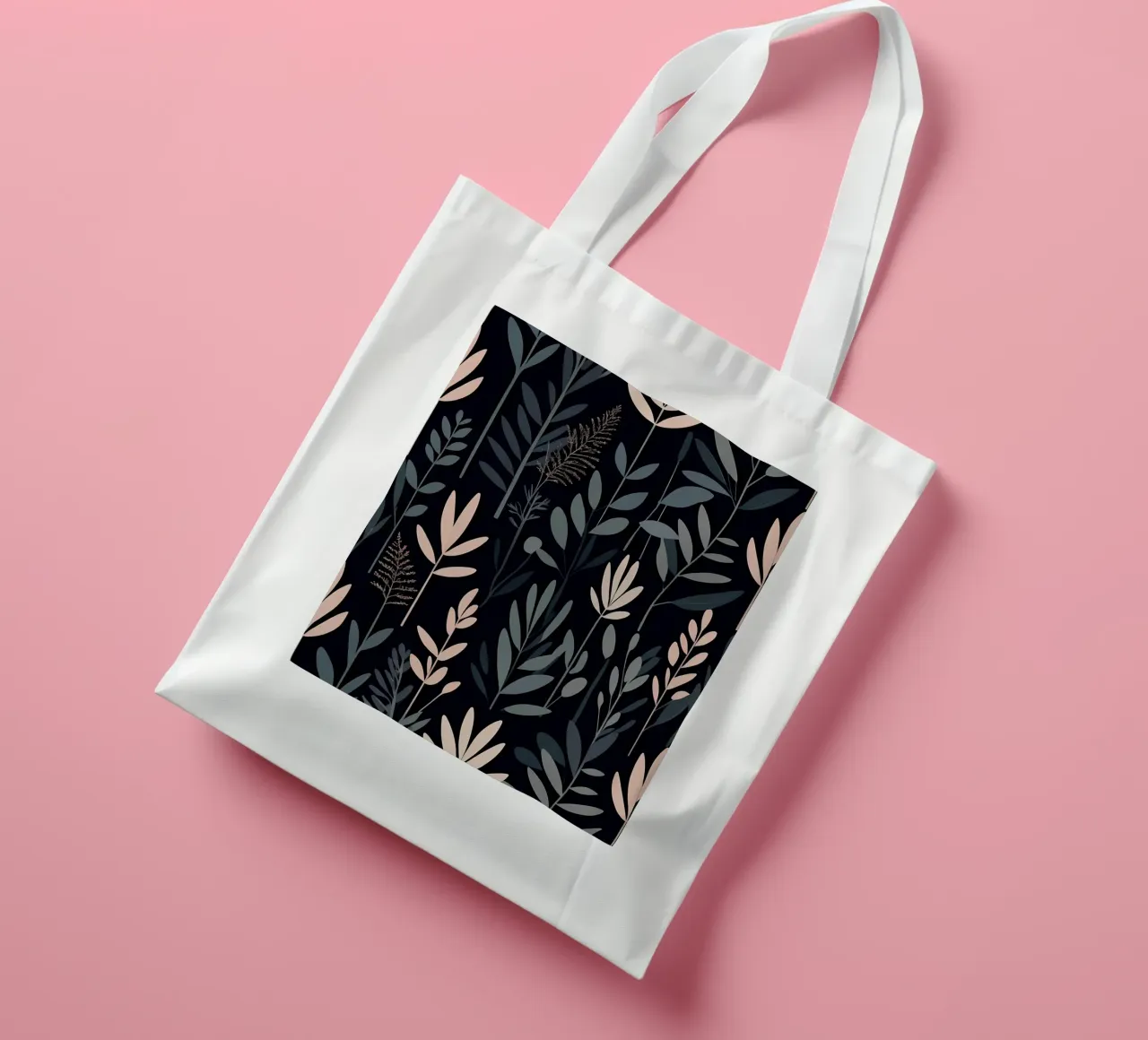 Sereno astratto botanico borsa in juta da Artistic-shop