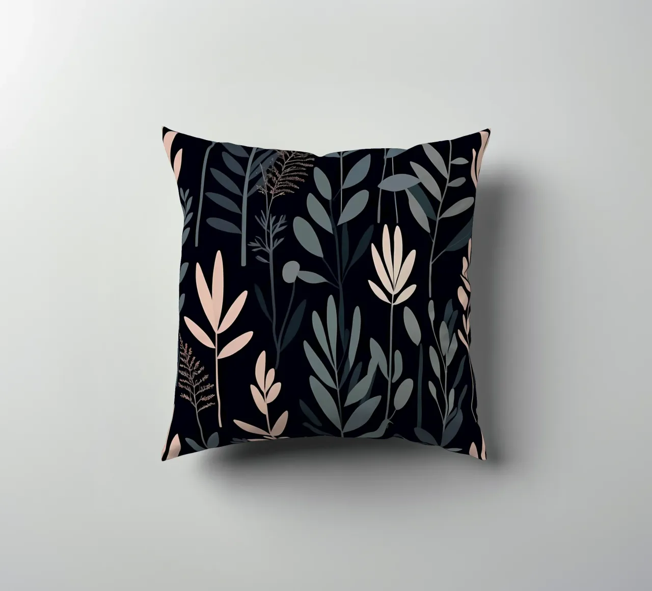 Sereno astratto botanico cuscino da Artistic-shop