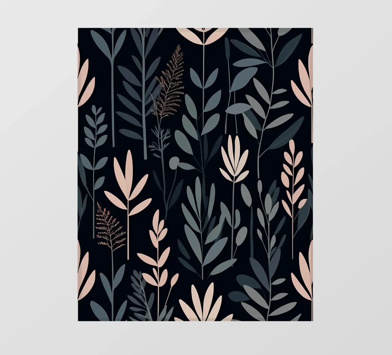 Sereno astratto botanico telo in pvc da Artistic-shop
