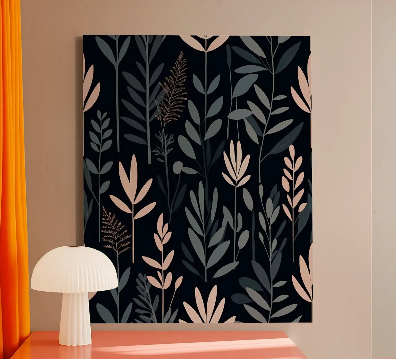 Sereen botanisch abstract canvas van Artistic-shop