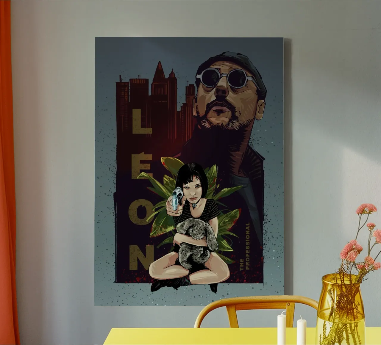 Leon The Professional tela con Cornice a cassetta da nabakumov