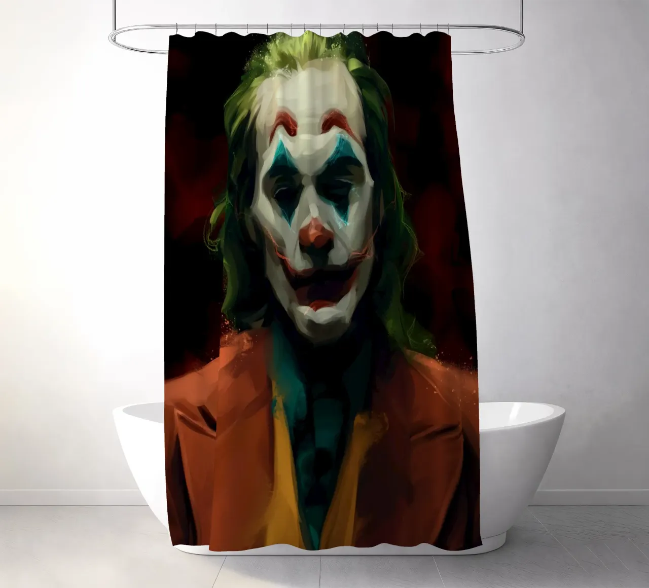 Happy Face Man shower curtain by nabakumov