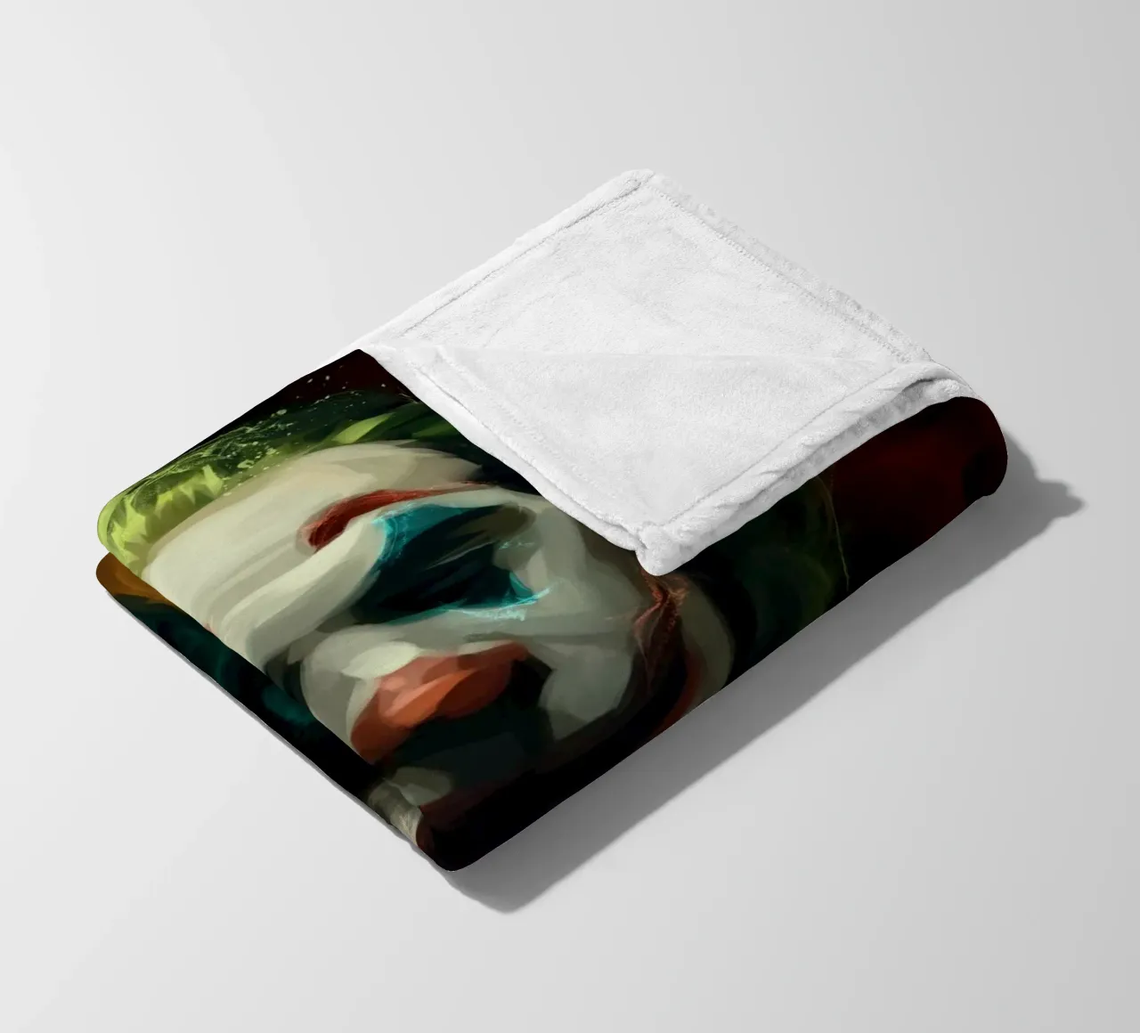 Happy Face Man fleece blanket by nabakumov