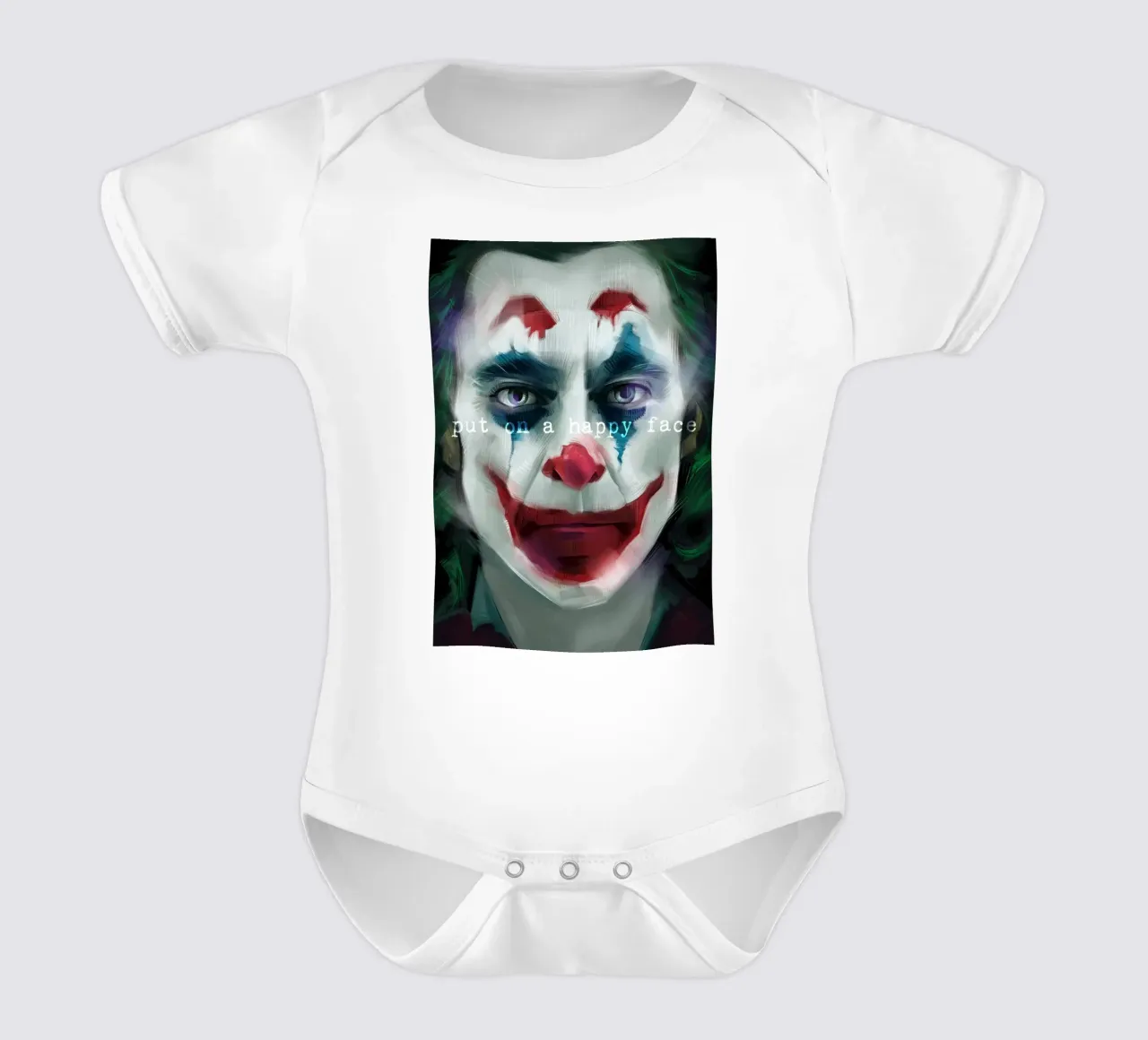 Put On A Happy Face body neonato maniche corte da nabakumov