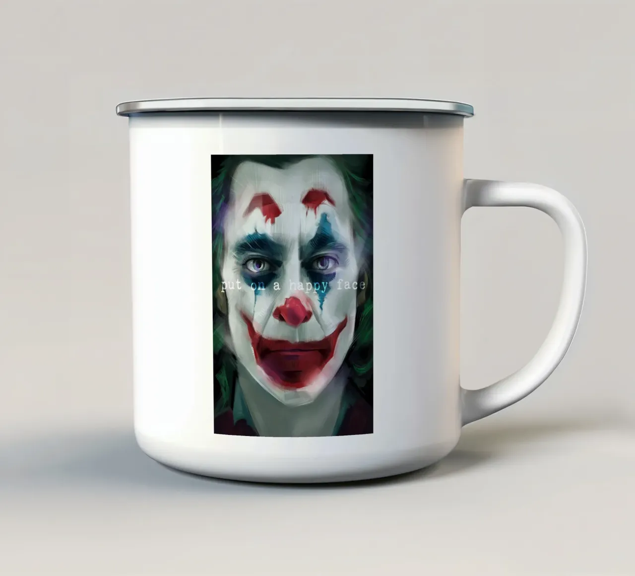 Put On A Happy Face tazza in smalto da nabakumov