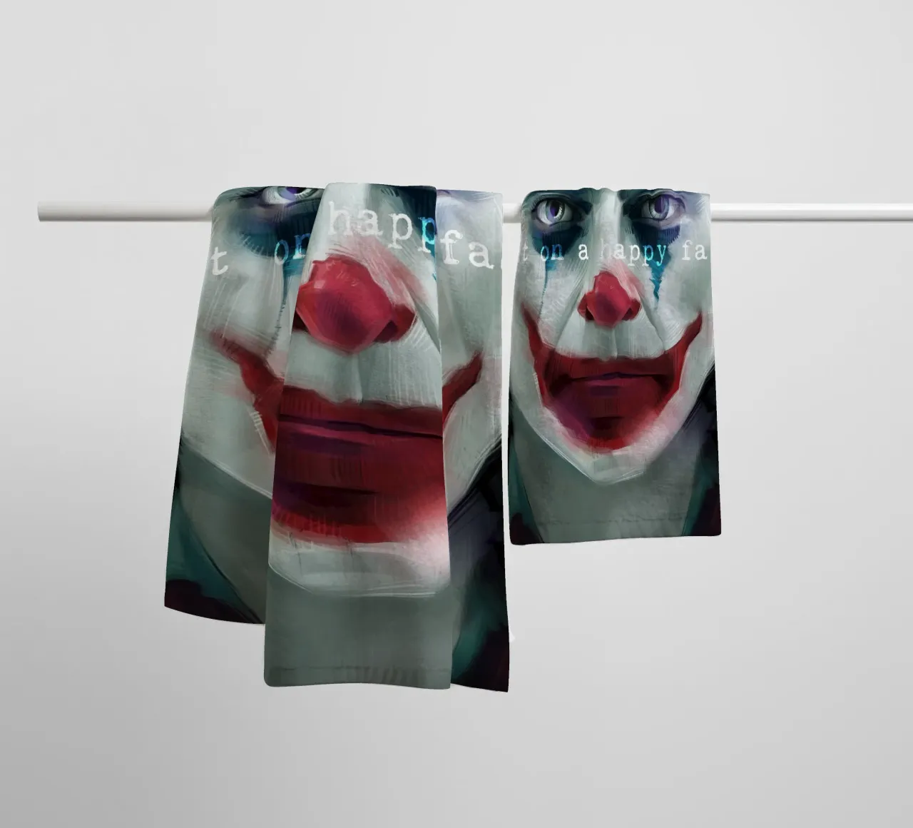 Put On A Happy Face asciugamano da bagno da nabakumov