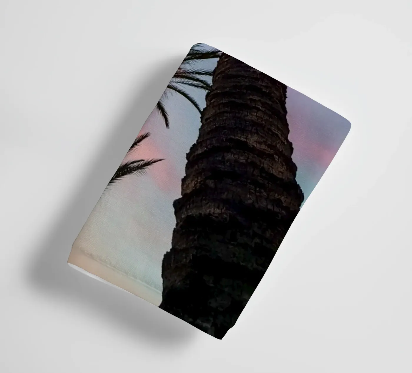 Sunset Palmtrees towel by Thilo Grøsch
