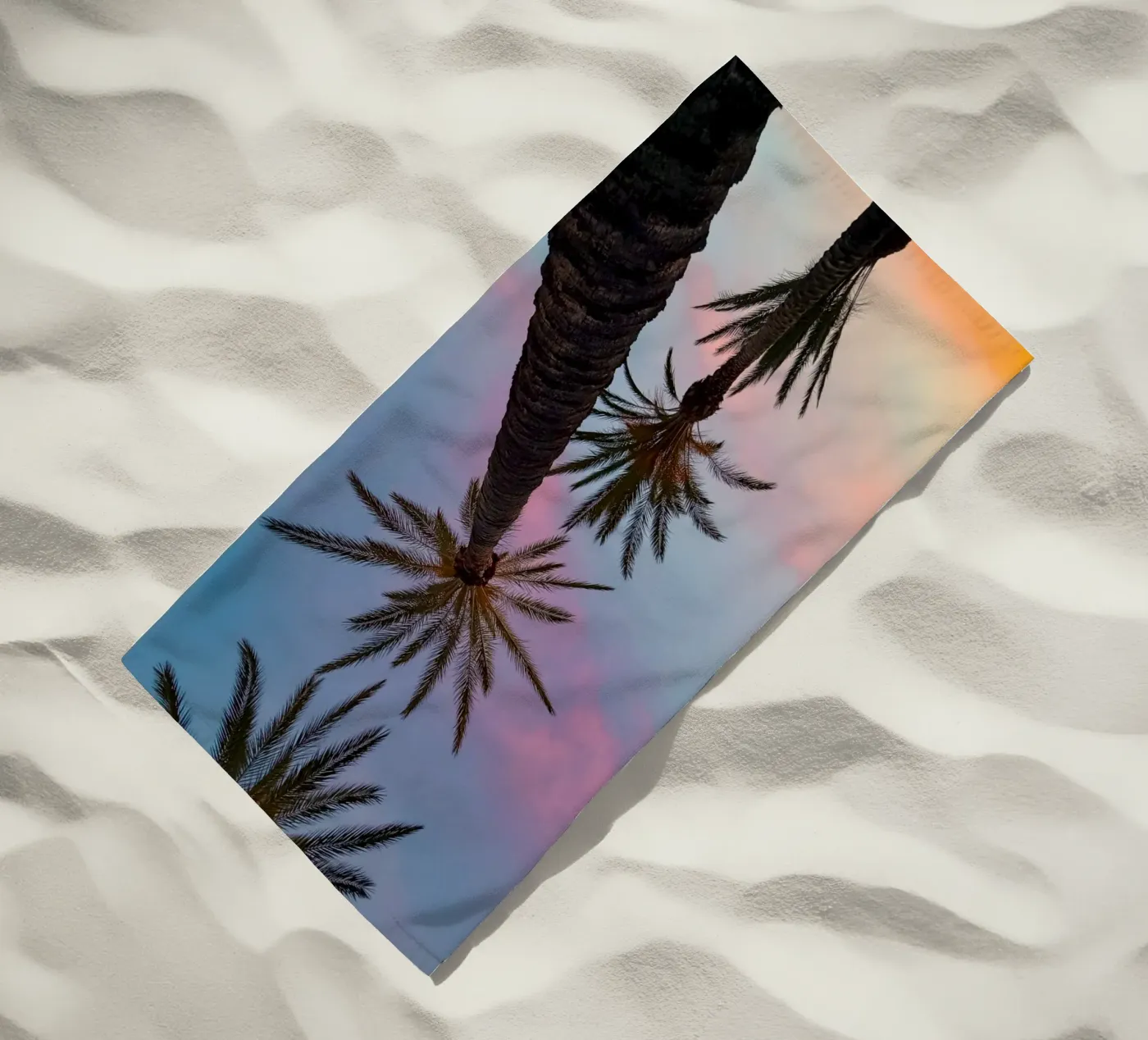 Sunset Palmtrees telo mare da Thilo Grøsch
