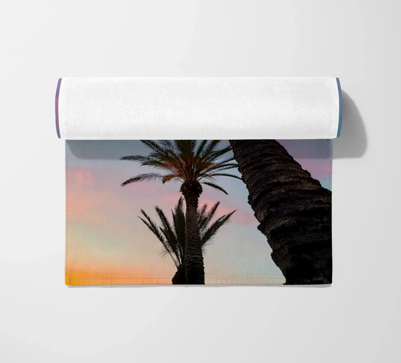 Sunset Palmtrees telo mare da Thilo Grøsch