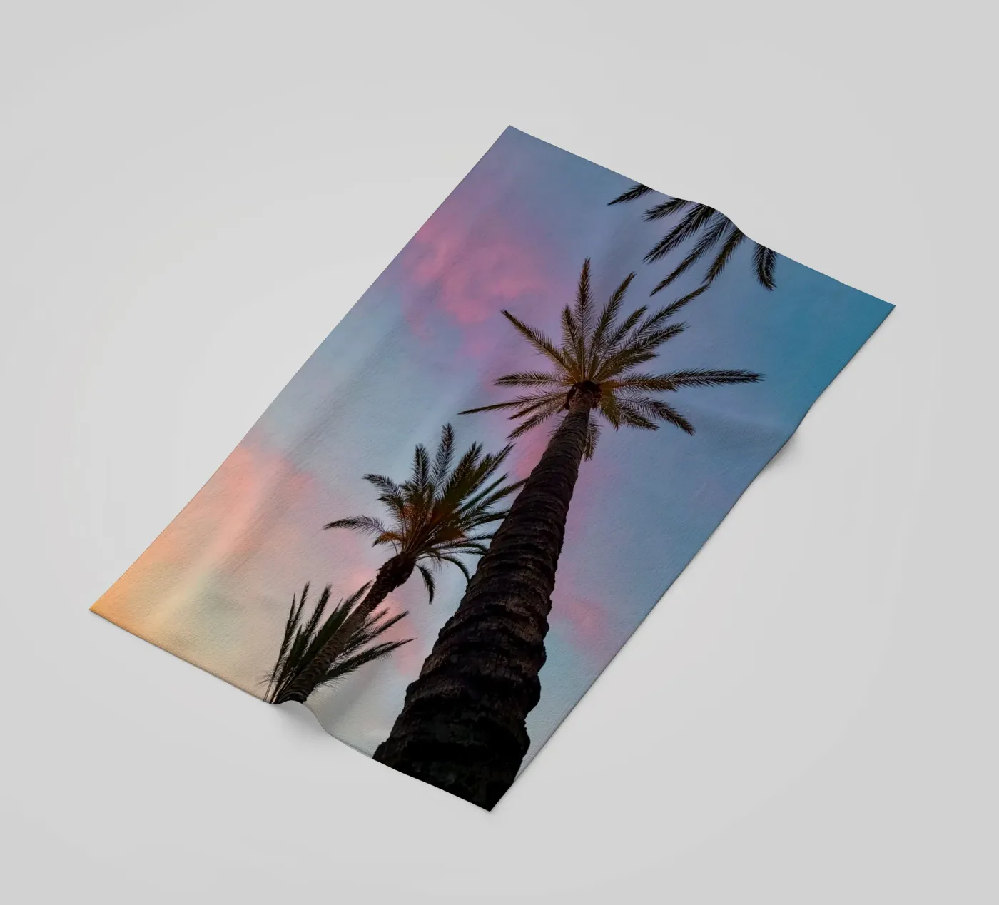 Sunset Palmtrees telo mare da Thilo Grøsch