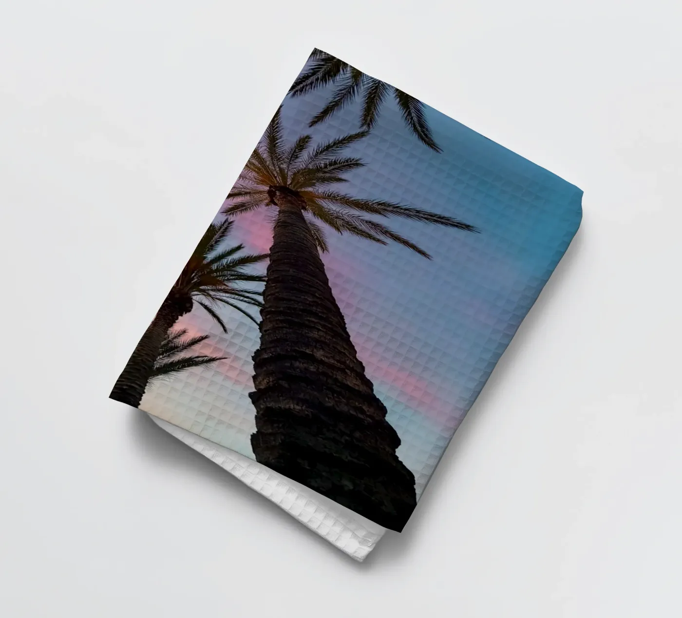 Sunset Palmtrees torchon de Thilo Grøsch