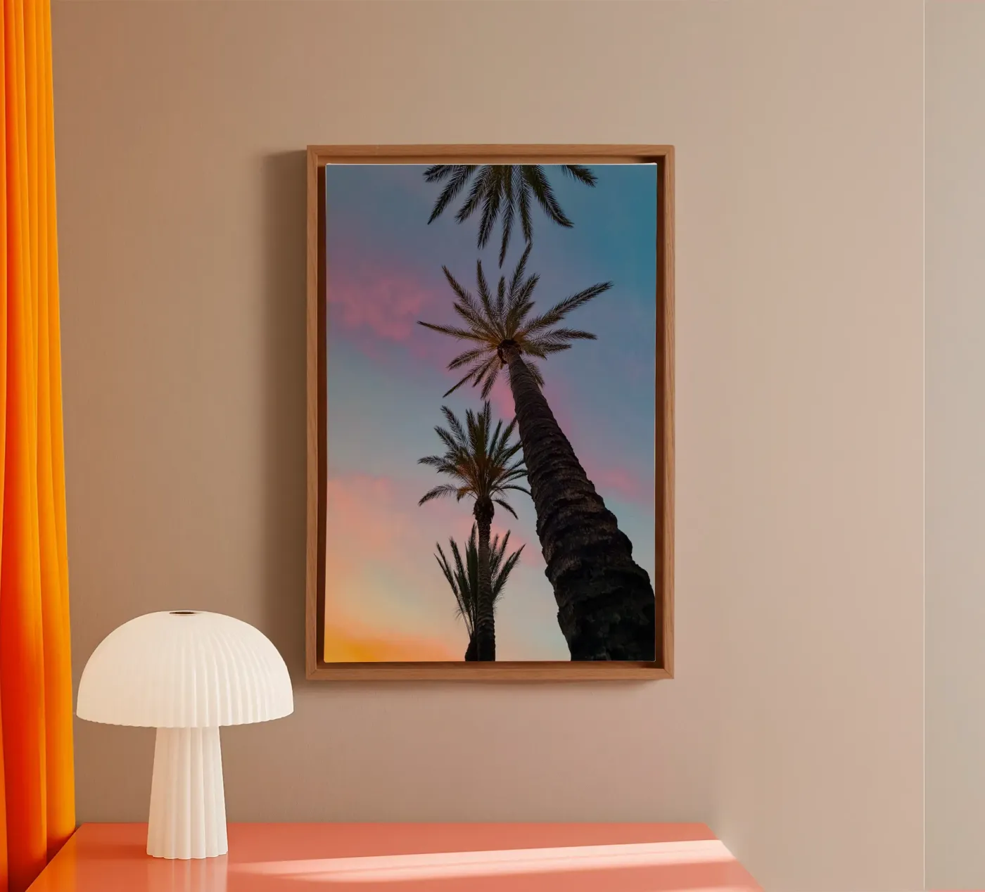 Sunset Palmtrees tela da Thilo Grøsch