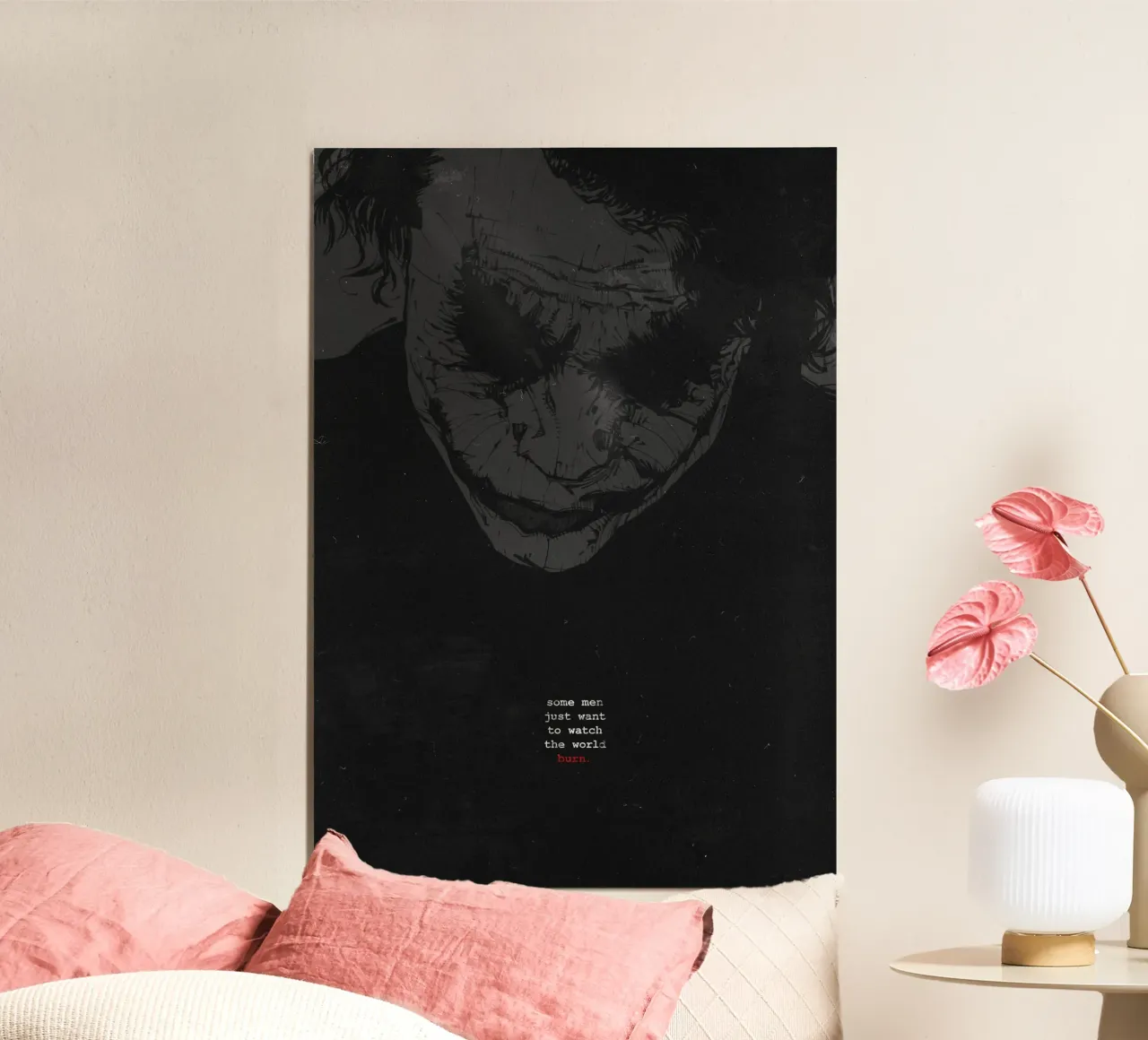 World Burn poster con telaio in legno da nabakumov